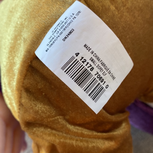 DOPEY ELF SNOW WHITE & THE SEVEN DWARFS PLUSH DISNEY STORE EXCLUSIVE - Picture 11 of 11